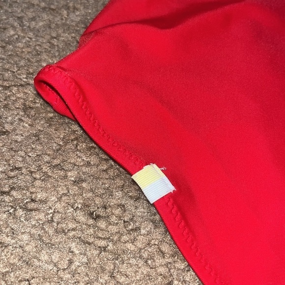 Summersalt The Deep Dive Colorblock One Piece Swimsuit Lava Hibiscus 8 - Picture 8 of 10